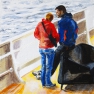 Les amoureux du ferry (Göteborg, Suède) - 2011 - 20 X 20 cm