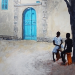 La porte bleue (Dakar, Sénégal) - 2014 - 32,5 X 32,5 cm